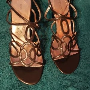 black strappy healed shoes